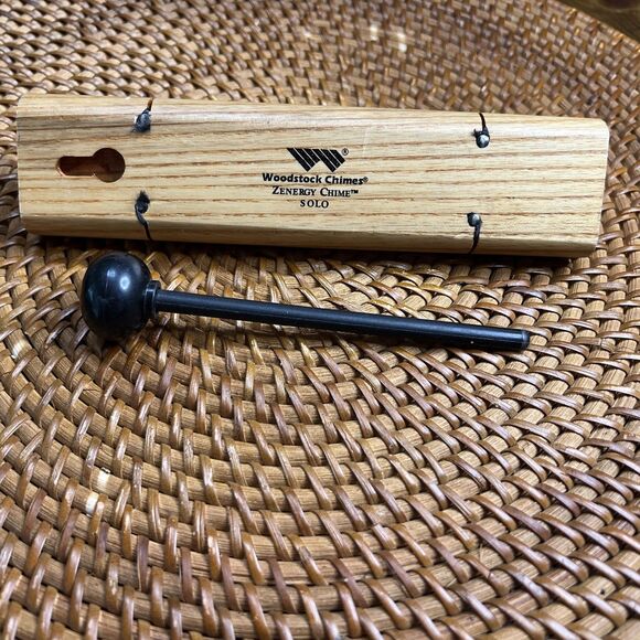 The Original WOODSTOCK CHIMES  Zenergy Chime SOLO CHIME 7" Inches and STRIKER - Picture 3 of 4